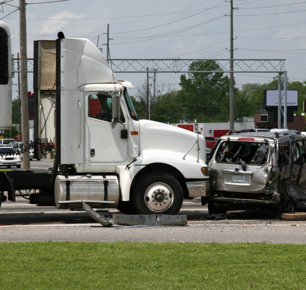 En la imagen se muestran dos vehículos en un accidente
